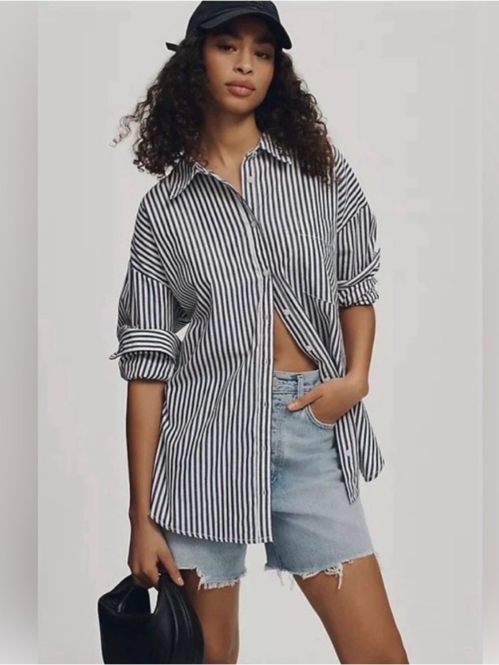 Anthropologie X Maeve Striped The Bennet Buttondown Shirt - Picture 4 of 5